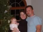 Uncle Gary, Aunt Katie and me at their house for Christmas (56kb)